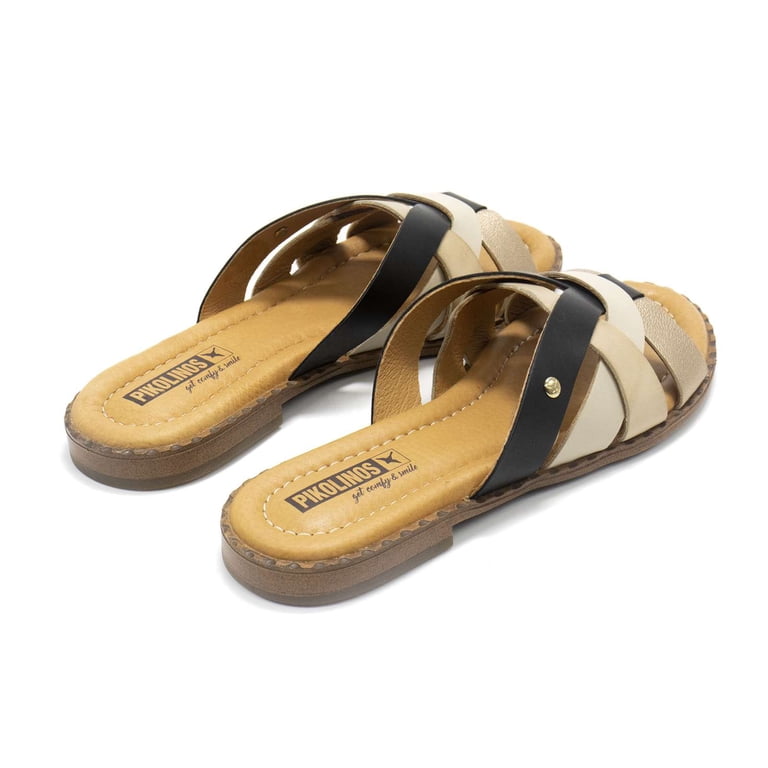 Pikolinos Tan and Black Leather Flip-Flops Pikolinos Alzira Black | WOMEN`S SHOES – Comfort Plus Shoes  main image 3