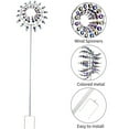 New Magical Wind Powered Windmill Metal And Sculpture Spinner