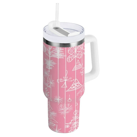 Whimsical Holiday Designs Insulated Tumblers 40oz Double-Walled Stainless Steel Water Bottles Car Handle