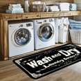 thumbnail image 2 of Laundry Room Rug Runner, 20"x47" Non Slip Laundry Rugs, Black Farmhouse Washable Floor Laundry Mats for Laundry Room, Mudroom, Kitchen, Washroom, Bathroom, Hallway Area Rugs Decor, 2 of 7