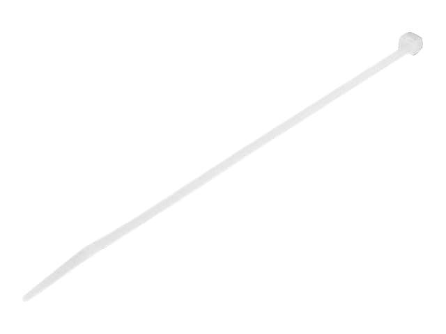 StarTech 1000 Pack 8" Large Nylon/Plastic Cable Zip Ties White CBMZT8NK