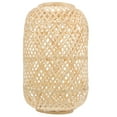 thumbnail image 1 of 1Pc Bamboo Woven Lampshade Rustic Ceiling Light Cover Natural Light Shell Khaki, 1 of 1