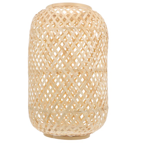 Rattan Chandelier Globe Lantern Shade Living Room Lampshade 25x25x40cm Khaki