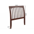 thumbnail image 7 of AFI Orleans Twin Sleigh Solid Wood Slat Headboard, Walnut, 7 of 7