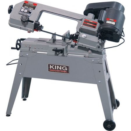 Metal Cutting Band Saw, Horizontal/Vertical, 5" Round and 4-1/2" x 6" Rectangular Cutting Capacity(UAJ228)