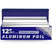 Nicole Home Collection Non-Stick Heavy Duty Aluminum Foil Roll, for Kitchen Use, Baking, Roasting, & Food Storage, 12” x 250’