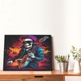 thumbnail image 4 of Gukieu Rock Skull Singer Print Horizontal Canvas Decorative Painting 12x16 Inch Shrinkage Resistant Frame Hanging Home Wall Art Decor, 4 of 6