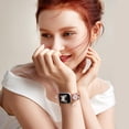 thumbnail image 3 of Pulsera elegante de metal DaQin para Apple Watch con dijes de 44 mm para mujer, 3 of 9