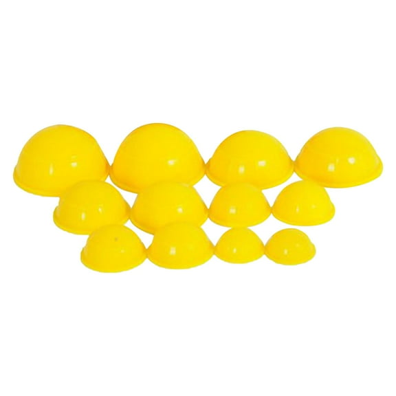 TOOYFUL 12x Silicone Vacuum Cupping Cup Silicone Can Puller Accessories Easy to Clean Strong Suction Flexible Elastic Cupping Device yellow