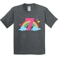 thumbnail image 3 of Inktastic 7th Birthday Rainbow Youth T-Shirt, 3 of 5