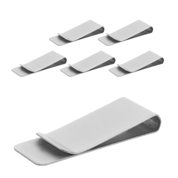 UPOUART Wallet Money Clip Banknote Holder 6 Pcs Metal Cash Clip for Men and Women Back to School