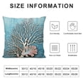 thumbnail image 5 of Creowell Throw Pillow Cover Short Plush Pillowcase Vintage Coastal Cushion Case Decor for Home Sofa Couch Bed PC-033 White, 5 of 5