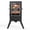 with“S” & Replaceable Hooks, variant on TABU Electric Smoker with “S” Hooks,Large Backyard Digital Smoker with Window&Legs for outside,Black