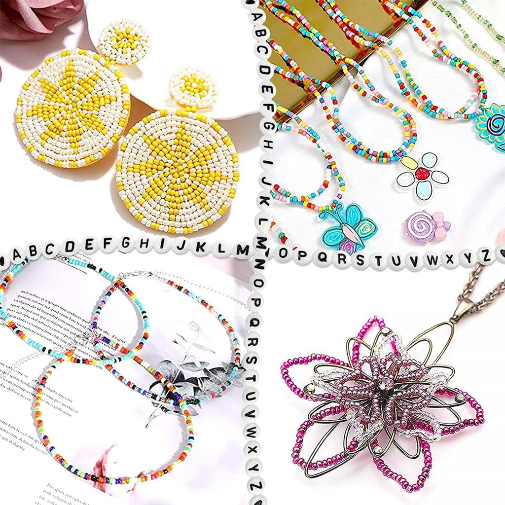 FVDPWYE 1 Set Round Beads, Small Beads Assorted Kit 3mm Craft Loose Beads, for Jewelry