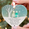 thumbnail image 4 of Heart Shaped Hanging Friend Heart Shaped Pendant Friendship Gift Christmas Decorative Hanging Decorations Holiday Gifts Multi Scene Warm Gift, 4 of 6