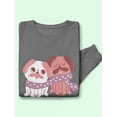 thumbnail image 3 of Lovely Pugs Sweatshirt Men -Smartprints Designs, Male 4X-Large, 3 of 4