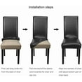 thumbnail image 2 of PU leather chair cover, 4-piece set, waterproof, beautiful, easy to clean, heat-insulating and breathable, chair protective cover, 2 of 7
