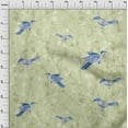 thumbnail image 4 of oneOone Cotton Jersey Light Green Fabric Asian Japanese Floral Geometric With Flowers Diy Clothing Quilting Fabric Print Fabric By Yard 58 Inch Wide, 4 of 4