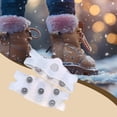 thumbnail image 1 of Crampones para hielo, antideslizantes, portátiles, ligeros, con agarre para zapatos, tacos de tracción para correr, caminar, senderismo, exteriores, transparente, 1 of 8