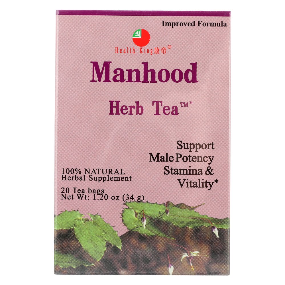 Health King Manhood Herb Tea, 20 Bags
