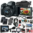 thumbnail image 1 of Canon EOS M50 Appareil Photo Sans Miroir avec Objectif 15-45mm Noir 2680C011 - Ensemble Pro, 1 of 8
