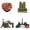 Style 2, variant on Yvsxxv 4Pcs/Set Metal Fridge Magnet Franch Paris Architecture Fridge Magnet Famous Landscape 3D Souvenir Fridge Magnet for Home Decor