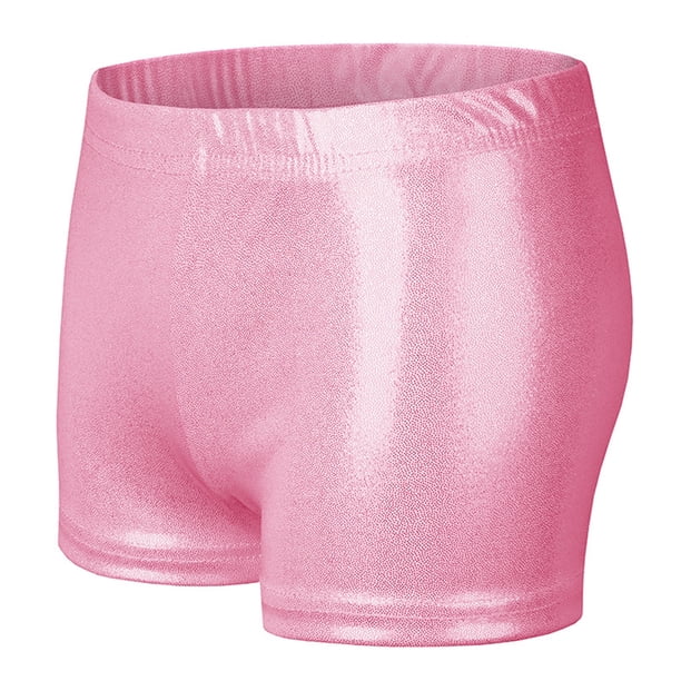 Odeerbi 3-9 Años Niños Niñas Pantalón Corto de Baile Con Brillos Metálicos Pantalón Corto de Deporte Atlético Pantalón Corto de Verano de Pantalón Corto de Baile