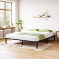 thumbnail image 1 of Cama Matrimonial de Metal Plataforma – 10 Pulgadas, Robusta, Lamas de Acero, Antideslizante, Silenciosa, Montaje Fácil, Almacenamiento Bajo Cama – Negra – 10INCH FULL, 1 of 8