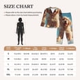 thumbnail image 4 of Fotbe Cute Angel Winged Dog Pattern Long Sleeve Pajama Set for Women,Sleepwear Set,2-piece Loungewear Set,Soft PJs Comfy Nightwear with Pockets -Small, 4 of 7