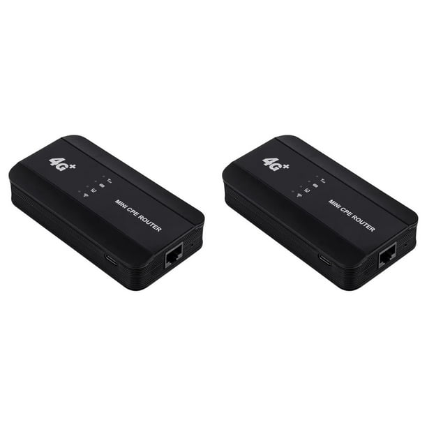 2X Enrutador Wifi 6 MIFI 4G, Enrutador Wifi Portátil con Puerto Inalámbrico Lan, Enrutador Wifi Mini CPE, Punto de Acceso para Exteriores, Mifi de Bolsillo