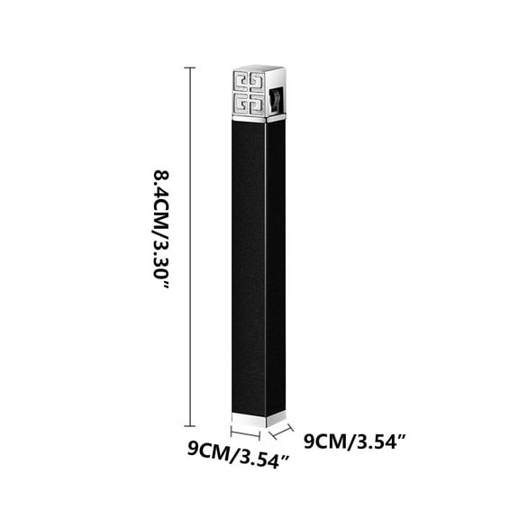 Bdday Personalized Slim and Slender Women's Lighter Cuboid Mini Portable Metal Inflatable Grinding Wheel Lighter