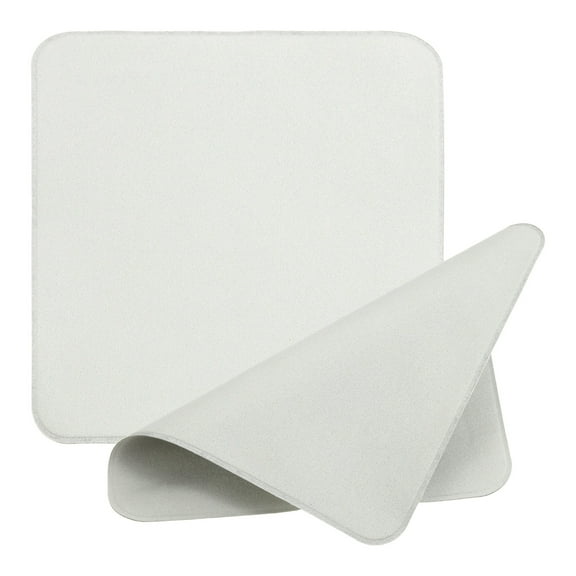 Uxcell Glasses Cleaning Cloth 6.3" x 6.3", Double Layer Eyeglasses Polishing Cloth Soft Wipe Screen, Gray 2 Pcs