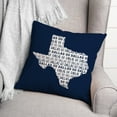 thumbnail image 3 of Creative Products Blue Texas Go Team 16 x 16 Spun Poly Pillow, 3 of 3