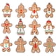thumbnail image 2 of Adorno de Árbol de Navidad de Hombre de Jengibre-Grande H-12pcs Adepaton ZJWJ875-5, 2 of 6