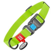 "Ultra-Modern Waterproof Dog Collar with Plastic Buckle | Adjustable Dog Collar for Large Small and Medium Dogs | Heavy Duty Dog Collar with Durable Metal Clasp - Boy & Girl Dog Collars - Light Green