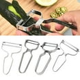 thumbnail image 3 of Stainless Steel Vegetable Fruit Peeler Cabbage Grating Salad Slicer Kitchen Tool, 3 of 4