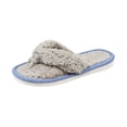 thumbnail image 2 of NexTorq Thong Slippers for Women Flip Flop Slippers House Slippers With Cozy Textured Fleece Upper Fuzzy Plush Lining Open Toe Comfortable Slip On Lightweight Indoor Bedroom Home Shoes Ladies, Gray, 2 of 6