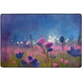 thumbnail image 4 of SKYSONIC Fairyland Flowers Watercolor Non-Slip Area Rug, Floor Carpet Comfort Floor Mats Decor for Indoor Front Porch Living Room Bedroom Kitchen, 36"x24", 4 of 5