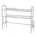 thumbnail image 3 of Over Sink Dish Drying Rack 2-Tier Large Capacity Dish Rack Bowl Shelf Steel, 3 of 7