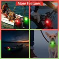 thumbnail image 4 of Toystoory Luces LED de navegación para barcos, 4 piezas, para viajes de pesca nocturna, lancha motora, barco y bicicleta Ciclismo, 4 of 6