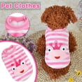 thumbnail image 2 of CICRKHB Small Dog Sweater Pet Clothes Autumn and Winter Dog Clothes Striped Home Clothes Pet Supplies Multicolor, 2 of 4