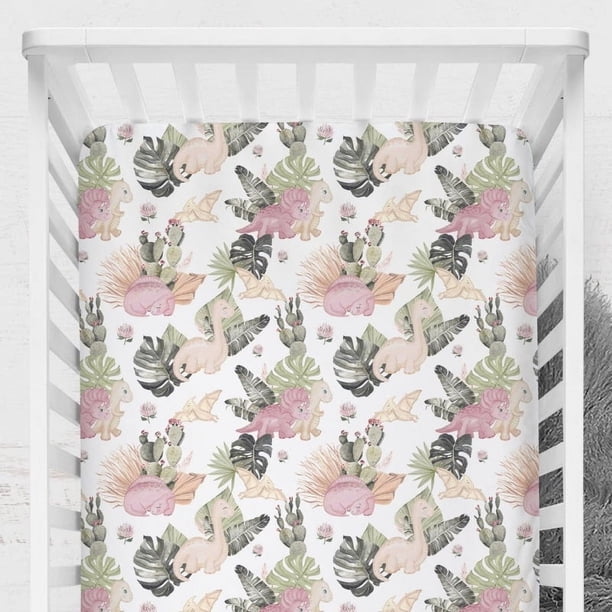 Juego de Cama de Cuna Boho Dino Nursery Starter