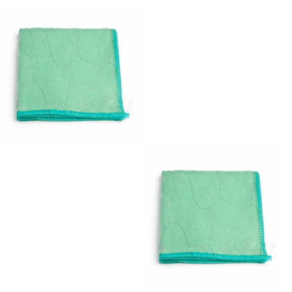 Durable Green Microfiber Polishing Cloths – Soft, Lint-Free, Reusable Towels for Home, Car, Screens, and Kitchen – 2-Pack