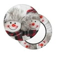 thumbnail image 2 of Daiia Christmas Snowman With Hat Stool Covers Round,Round Bar Stool Covers Waterproof Bar Chair Covers Washable Stool Cushion Slipcover for 12-14 Inch Chair-13 inch, 2 of 7