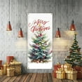 thumbnail image 6 of Christmas Door Curtain Hanging - Reusable Christmas Tree Print Door Cover, Washable Door Banner Party Backdrops Winter Entrance Door Entryway Decoration, 6 of 7
