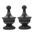 thumbnail image 4 of Minkissy Light Finial 2 Pack Simple Lampshade Knob for Decor Zinc Alloy Black Table Light Accessory Floor Lamp Finial, 4 of 8