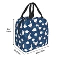 thumbnail image 2 of KLL Cute Goose On Blue Sky Print Insulated Lunch Bag Women, Reusable Cute Tote Lunch Box for Adult & Men, Leakproof Cooler Lunch Bags for Work Office Travel Picnic, 2 of 5