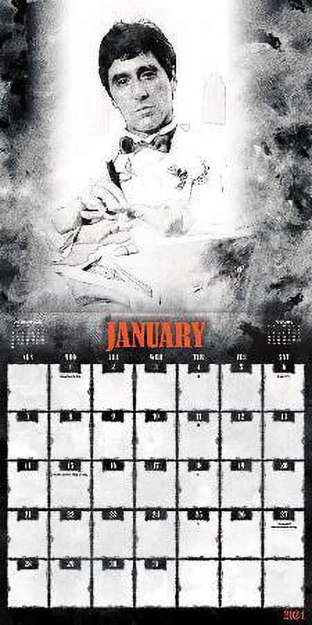 Trends International 2024 Scarface Gangster Movie Wall Calendar 