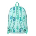 thumbnail image 3 of Waterproof School Backpack with Cute Tropical Seahorse Design, Lightweight Durable College Bookbag with Multi Pockets, Marine Life Coastal Ocean Theme for Teens & Travelers, 3 of 4