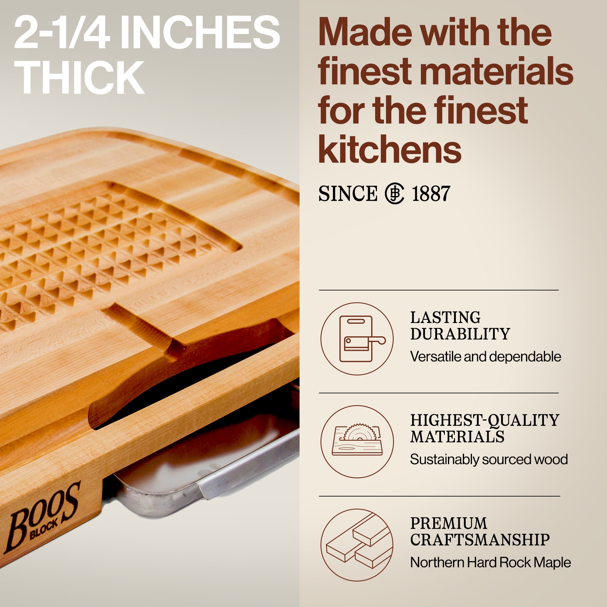 John Boos Wood Carving Board - Thumbnail 2
